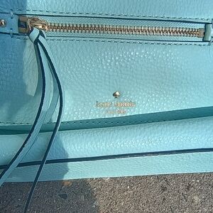 Kate Spade Aqua Leather Shoulder Bag